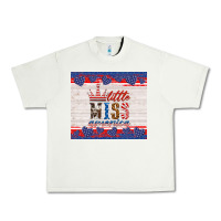 Pistachio 4th of july little miss America Urban Heavy Tee - HRA Design Shop