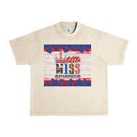 Sandshell 4th of july little miss America Urban Heavy Tee - HRA Design Shop
