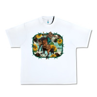 White western rodeo horse cowhide sunflowers Urban Heavy Tee - BarkalooDesign