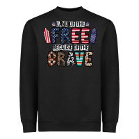Black land of the beacause of the brave Heavyweight Sweatshirt - CowhideDigitalArt