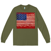 Army Green american flag tumbler Long Sleeve Tee - JahusDesignShop