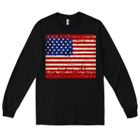 Black american flag tumbler Long Sleeve Tee - JahusDesignShop