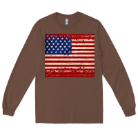 Chestnut american flag tumbler Long Sleeve Tee - JahusDesignShop