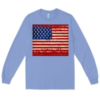 Colony Blue american flag tumbler Long Sleeve Tee - JahusDesignShop