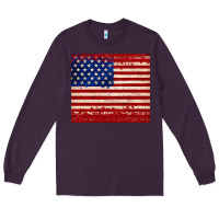 Plum american flag tumbler Long Sleeve Tee - JahusDesignShop