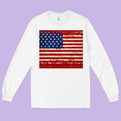 American Flag Tumbler Long Sleeve Tee Designed By Jahusdesignshop