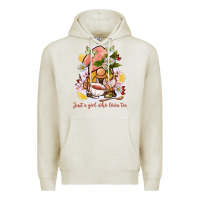 Oatmeal Heather just a girl who loves tea gnome Premium Hoodie - BarkalooDesign