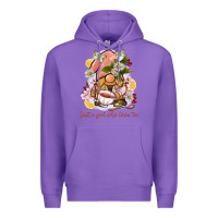 Purple just a girl who loves tea gnome Premium Hoodie - BarkalooDesign