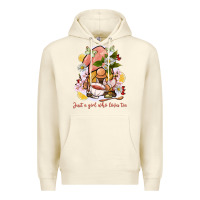 Sandshell just a girl who loves tea gnome Premium Hoodie - BarkalooDesign