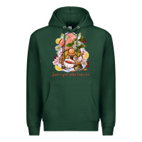 Sports Green just a girl who loves tea gnome Premium Hoodie - BarkalooDesign