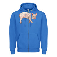 True Royal american yorkshire pig  baby Zipper Hoodie - LillyAllenDesigns