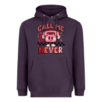Plum call me never Heavyweight Hoodie - MaliasSmallBusiness