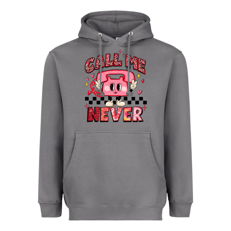 Call Me Never Heavyweight Hoodie by MaliasSmallBusiness | Teevron