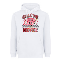 White call me never Heavyweight Hoodie - MaliasSmallBusiness