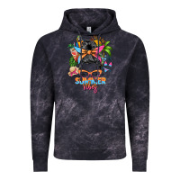 Cloud Black summer vibes messy bun Vintage Hoodie - Zillion Design Studio