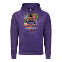 Cloud Purple summer vibes messy bun Vintage Hoodie - Zillion Design Studio