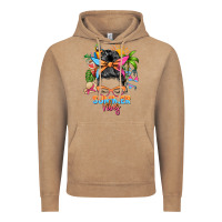 Summer Vibes Messy Bun Vintage Hoodie | Teevron