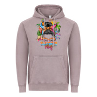 Vintage Zinc summer vibes messy bun Vintage Hoodie - Zillion Design Studio