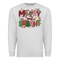 Dove Grey merry and bright Premium Sweatshirt - MaliasSmallBusiness