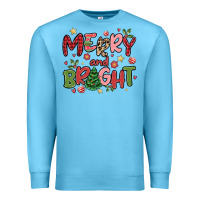 Ocean Blue merry and bright Premium Sweatshirt - MaliasSmallBusiness