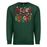 Sports Green merry and bright Premium Sweatshirt - MaliasSmallBusiness