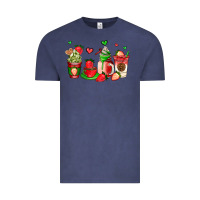 Vintage Denim strawberry coffee cups Vintage Tee - AdoDesignShop