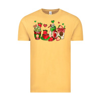 Vintage Mustard strawberry coffee cups Vintage Tee - AdoDesignShop