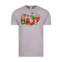 Vintage Zinc strawberry coffee cups Vintage Tee - AdoDesignShop