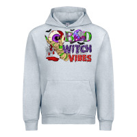 Heather Grey Bad witch vibes Urban Hoodie - NancyCooperArtShop