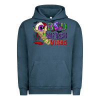 Pigment Midnight Navy Bad witch vibes Urban Hoodie - NancyCooperArtShop