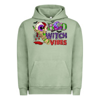 Pigment Oil Green Bad witch vibes Urban Hoodie - NancyCooperArtShop