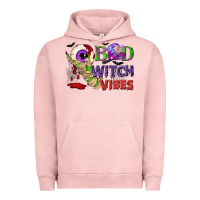Pigment Salmon Bad witch vibes Urban Hoodie - NancyCooperArtShop