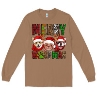 Toasted Coconut merry woofmas dogs Long Sleeve Tee - Jasminsmagicworld