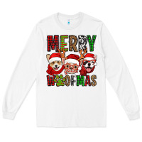 White merry woofmas dogs Long Sleeve Tee - Jasminsmagicworld