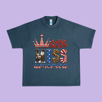 Little Miss America Urban Heavy Tee Designed By Hra Design Shop