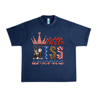 Navy little miss america Urban Heavy Tee - HRA Design Shop