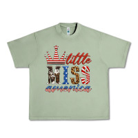 Oil Green little miss america Urban Heavy Tee - HRA Design Shop