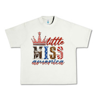 Pistachio little miss america Urban Heavy Tee - HRA Design Shop
