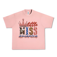 Salmon little miss america Urban Heavy Tee - HRA Design Shop