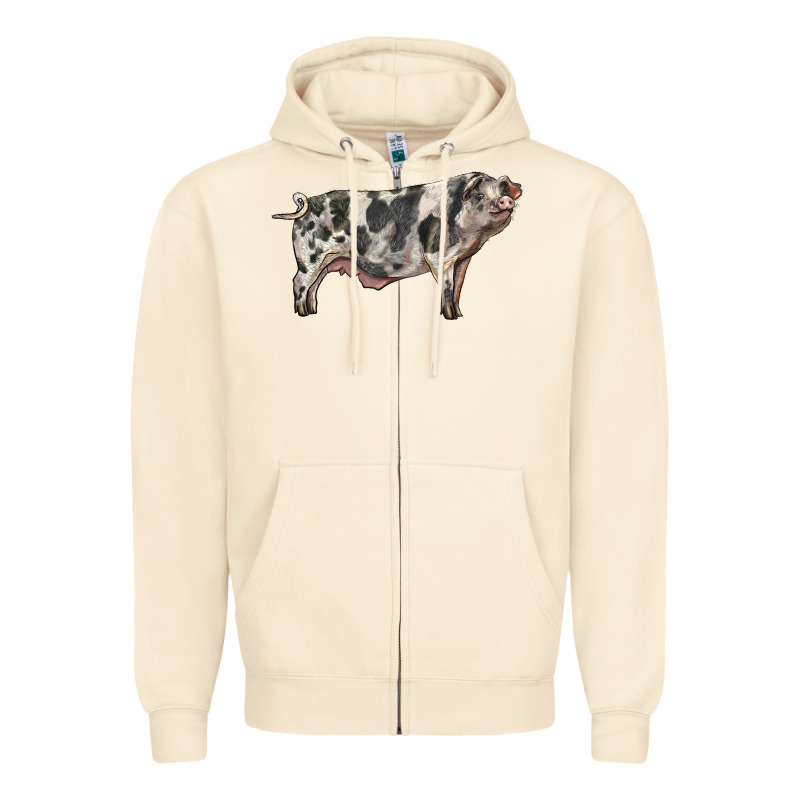 Spotted Pig Zipper Hoodie by LillyAllenDesigns | Teevron