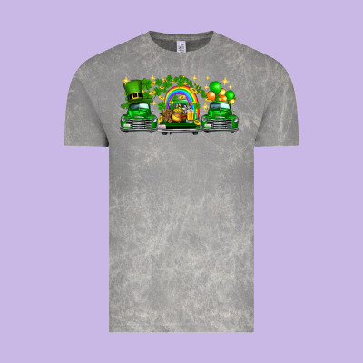 St Patricks Trucks Vintage Tee Designed By Fadigitalartstudio