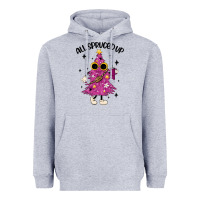 Heather Grey all spruced up Heavyweight Hoodie - MaliasSmallBusiness