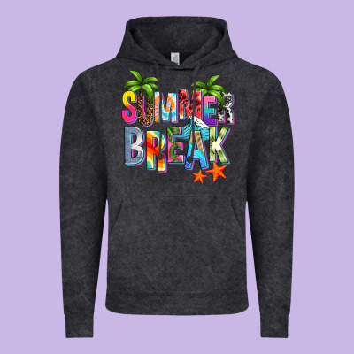 Summer Break Vintage Hoodie Designed By Zillion Design Studio