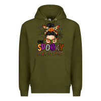 Army Green one spooky hair stylist Premium Hoodie - BarkalooDesign