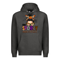 Charcoal Heather one spooky hair stylist Premium Hoodie - BarkalooDesign