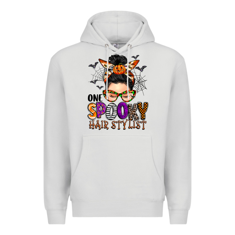 One Spooky Hair Stylist Premium Hoodie by BarkalooDesign | Teevron