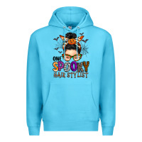 Ocean Blue one spooky hair stylist Premium Hoodie - BarkalooDesign