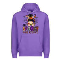 Purple one spooky hair stylist Premium Hoodie - BarkalooDesign