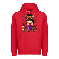 Red one spooky hair stylist Premium Hoodie - BarkalooDesign