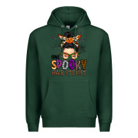 Sports Green one spooky hair stylist Premium Hoodie - BarkalooDesign